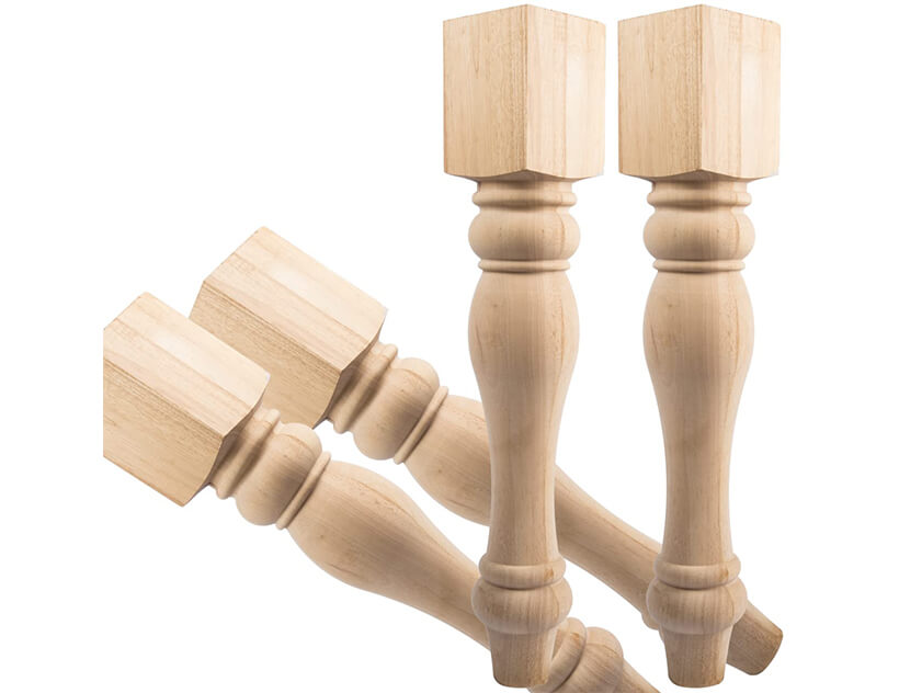 Nogi - Drewniane toczone z ramą